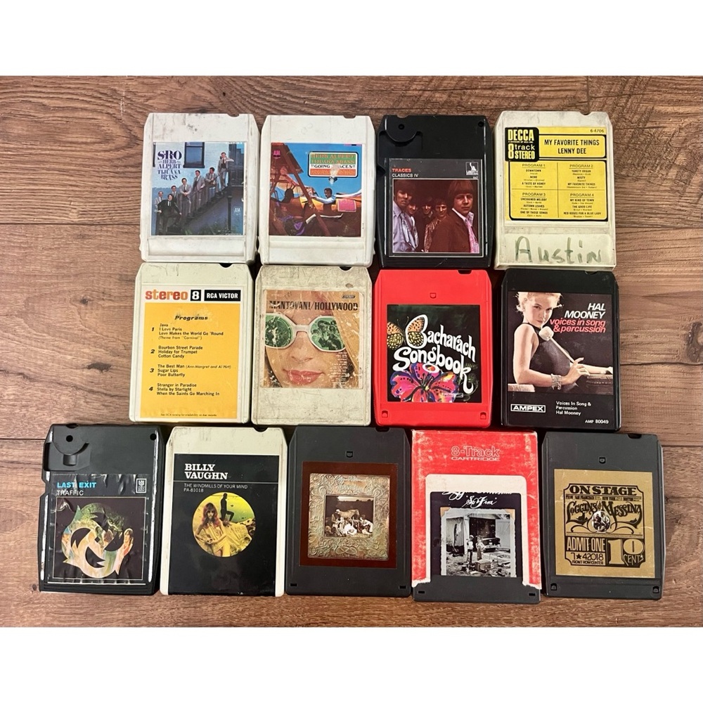 Lot Of 13 8 Track Tapes Tijuana Brass Logging & Melissa Hal MooneyUntested As Is